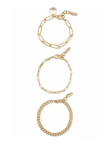 Ettika The Power of Three Bracelet Set with Three Round Charms