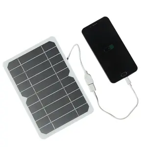 Portable Solar Panel, Foldable Solar Panel, Outdoor Waterproof Solar Panel, USB Output Solar Panel for Outdoor Travel & Camping