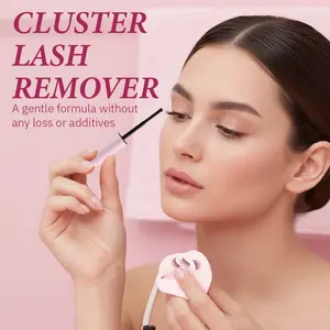 uCoolMe DIY Lash Extensions Bond Breaker Cluster Lash Removal Serum Gentle Non Irritating Cleanser Makeup Remover for At Home Longwear EyeLash Extensions Clear Remover for Self Application Individual Lashes Cosmetic