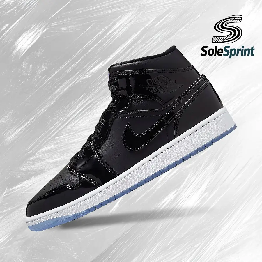 NIKE Men's Air Jordan 1 Mid SE Space Jam Vintage Running Sneakers - Style DV1308-004, Shock-Absorb Comfort, Gym-to-Street Casual Lifestyle, Multi-Use Back-to-School Footwear