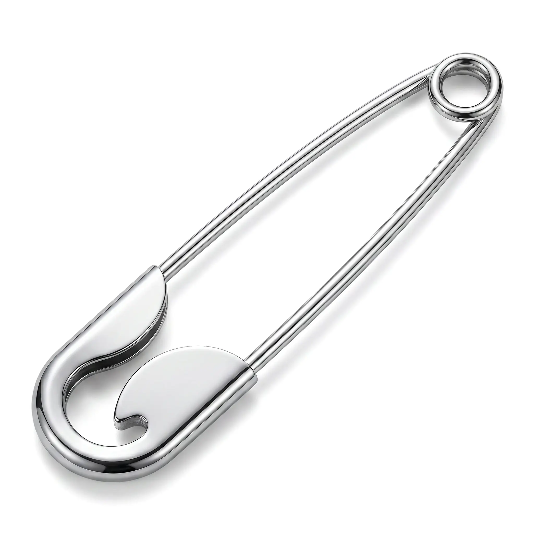 Wood Oversized Paperclip Hair Clip, Casual Hair Accessory for Commute, Daily, Everyday Use, Female