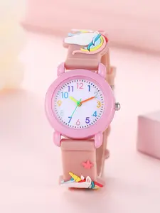 Kids Learning Time Teaching Watch with Cute Cartoon 3D Unicorn Strap, Digital Training for Boys & Girls, Perfect Birthday Gift