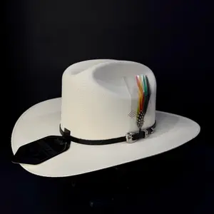 Sombrero Estilo Sinaloa Morcon 1000x (Tri-Color Feather)