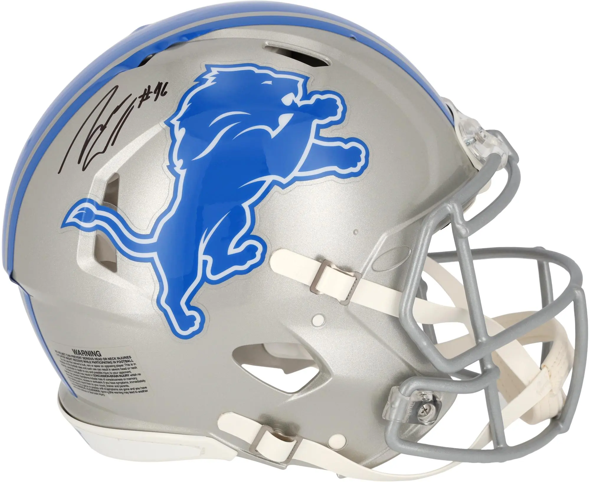 Jack Campbell Detroit Lions Autographed Riddell Speed Authentic Helmet - Fanatics Authentic Certified