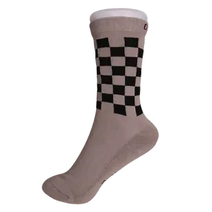 Galaxy Skates Socks - Grey & Black Checkered
