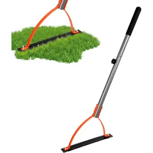Weed Grass Cutter with Serrated Double-edged Sharp Blade Manual Grass Whip with 30 Inch Steel Handle Cut Overgrown Weeds Cutting Hand Tool Steel Sod Cutter for Garden, Yard, Field and Ditches