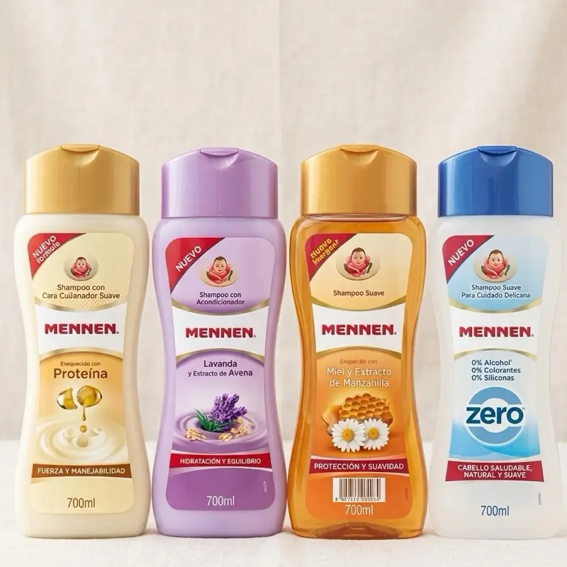 Mennen Shampoo ZERO 700ml - Pure and Gentle Care for All Hair Types with Balanced Hydration & No Alcohol Formula