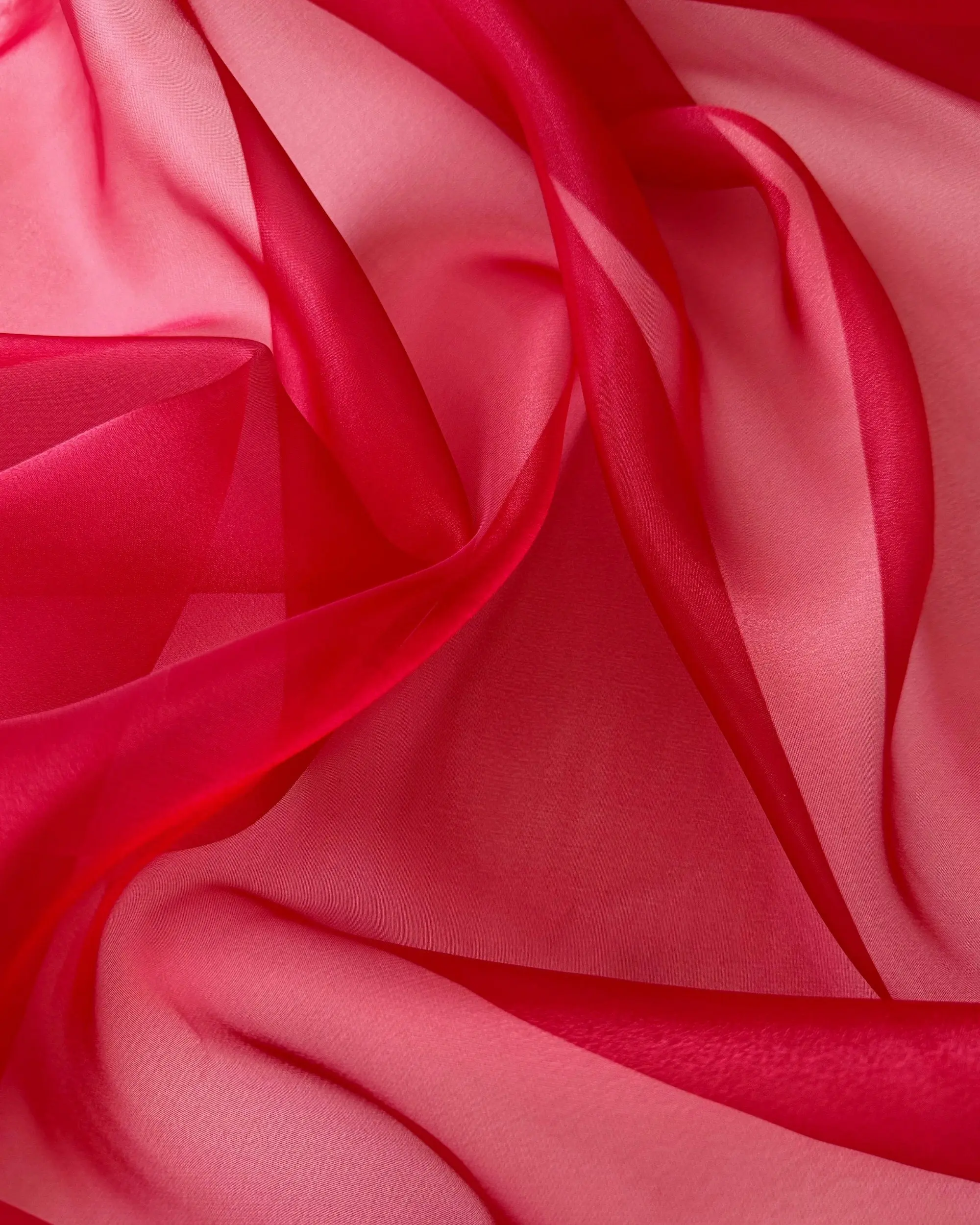 Red Crystal Organza