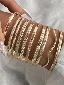 Women's Elegant Minimalist Bangles, Trendy All-match Bangles, Fashionable Jewelry As Birthday Gift for Girlfriend, Trendy Stack Bangle, Bracelets Stack