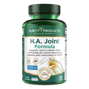 HA Joint Formula - Hyaluronic Acid + Key CoFactors - Joints + Skin Multi Collagen (Type I, II & III) - 5-Loxin - Olive Fruit Extract - Joint Flexibility + Mobility - 90 Caps