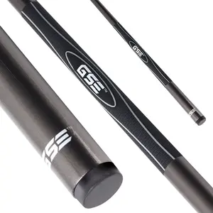 GSE GAMES&SPORT EXPERT 58" 2-Piece Gray Fiberglass Graphite Composite Billiard Pool Cue Stick with High-Strength Material and Nano Wrap for Comfort