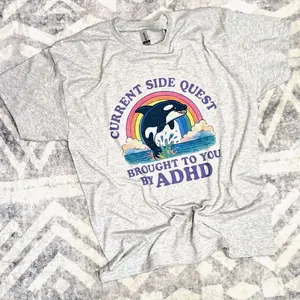 Current side quest brought to you by ADHD Tee