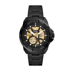 Fossil 0's Bronson Automatic, Black Stainless Steel Watch