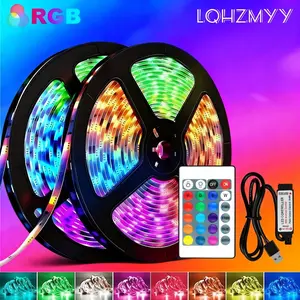 USB Powered LED Strip Light, Remote Control Color Changing, Ideal for Bedroom Living Room Party Decor, Includes Timer Function