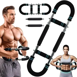new Twister Chest Trainer - 60-120lb Adjustable Home Workout Equipment,Arm Exerciser,Arm Trainer for Men,Chest Exerciser for Men,Biceps Workout Equipment,Portable Power Twister Bar.
