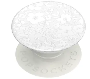 PopSockets Adhesive Phone Grip, Holder, Phone Stand, Flower - Blanc Fresh