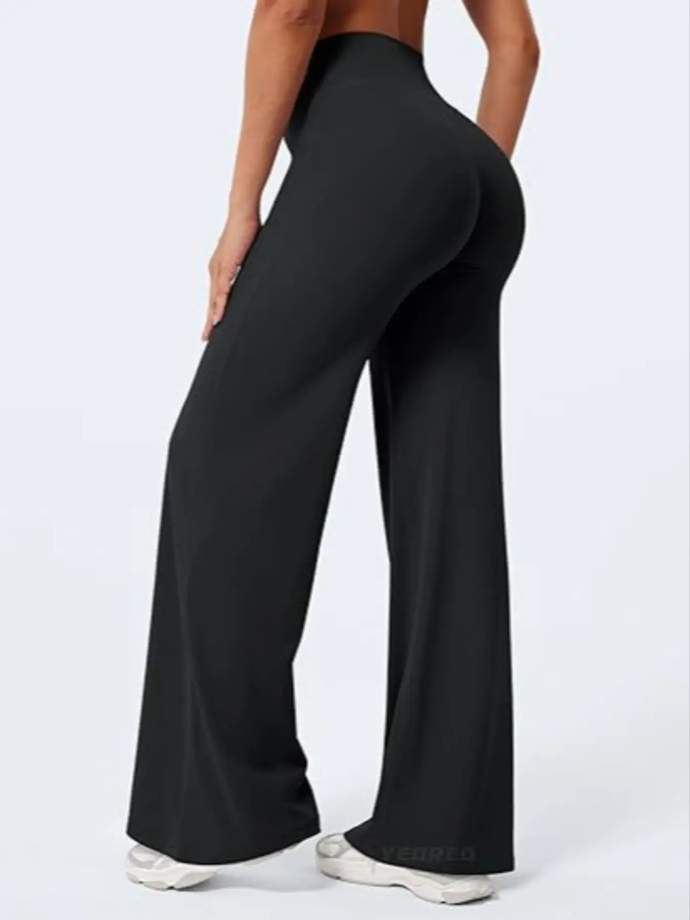 Women's High Waisted Yoga Pants, Loose-Fitting Gym Workout Breathable Leggings, Athleisure Pants, Activewear for Fitness, Casual Sportswear for Fall & Winter, Plain Design, Female Gym Clothes, Gym Exercise Activewear, Gym Sportswear Bottoms