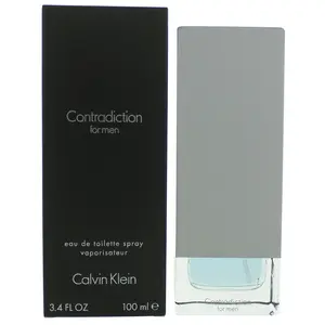 Calvin Klein Contradiction Men's Spray Cologne, 3.4 oz EDT Men's Fragrance Spray, Spray Cologne Men's Fragrance