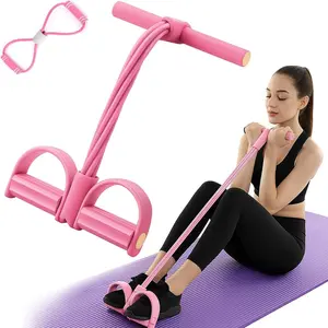 Multifunction Pedal Resistance Band, Elastic Pull Rope Fitness, Full-Body Workout at Home Gym, Exercise Sit-up, Yoga, Abdominal Training