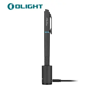OLIGHT O'Pen Glow EDC Pen Light, 120 Lumens with Green Beam, Rechargeable Flashlight for Outdoor Uses, Writing