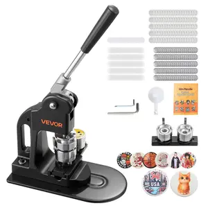 VEVOR Button Maker Machine, 25mm (1 inch) Badge Punch Press Kit, Children DIY Gifts Pin Maker, Button Making Supplies with 500pcs Button Parts Circle Cutter Magic BookVEVOR Super Brand Day