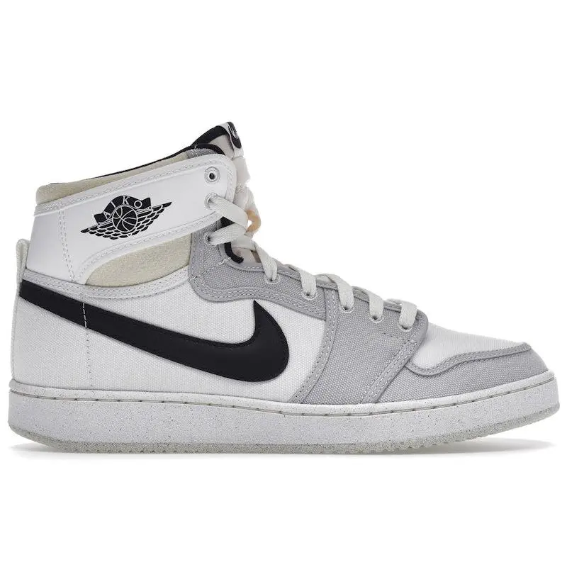 Jordan Men's 1 Retro AJKO White Black Grey Fog, from StockX