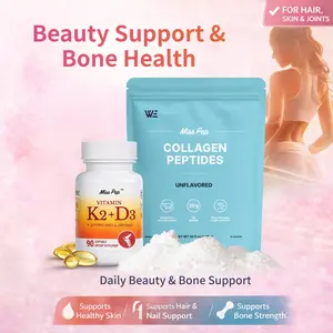 D3K2 with Collagen Bundle – Bone, Skin & Hair Support – Daily Beauty  Supplement