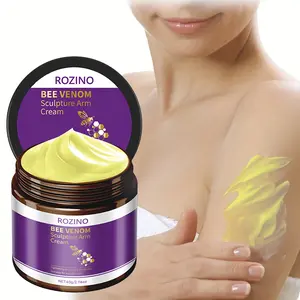 ROZINO Bee Venom Sculpture Arm Cream 60g Tightens Firms Arm Skin Improves Sagging Shapes Beautiful Lines with Honey Bee Venom Glycerin Rosemary Essential Oil Gentle Skin Friendly for All Skin Types Boosts Elasticity Radiance