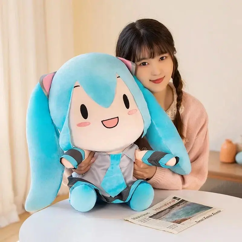Big Size Japanese Anime Hatsune Miku Stuffed Doll, Plush Toy, House Decoration, Birthday Gift for Girls