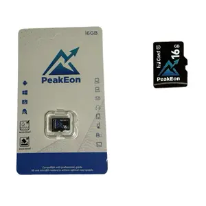 PeakEon MicroSD TF 16GB Memory Card,4K/5K UHD, Waterproof, Shockproof,High Speed 130MB/s (16.0, GB)
