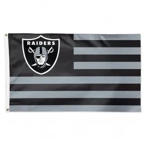 Oakland Raiders 3x5 Deluxe Americana Design Flag, Festive Party Backdrop Banner for Home Decor, Banners