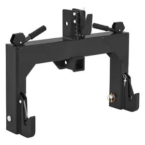 3 Point Quick Hitch 3000lbs – Cat 1 Tractor Attachment with 2" Receiver, 5-Level Adjustable Bolt, Heavy Duty Farm Implement for Quick Hookup & Towing