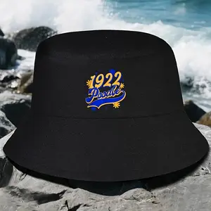Sigma Gamma Rho Sorority Polyester Bucket Hat - 1922 Edition Sigma Poodle Graphic, Unisex Vintage, Bold Lettering, Structured Fit, Elegant Casual Formal Wear Group Accessory