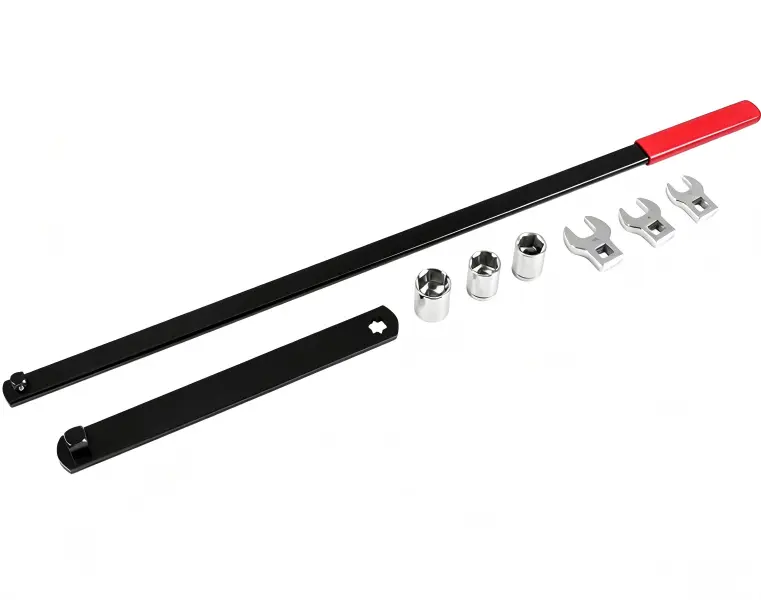 Long Handle Tensioner Wrench Multi Tool Set, 3/8"- & 1/2"-Drive Professional Automotive Engine Maintenance Tools for Spring-Loaded Idler Pulleys, Multitools & Accessories, Multi Tool Multitools & Accessories