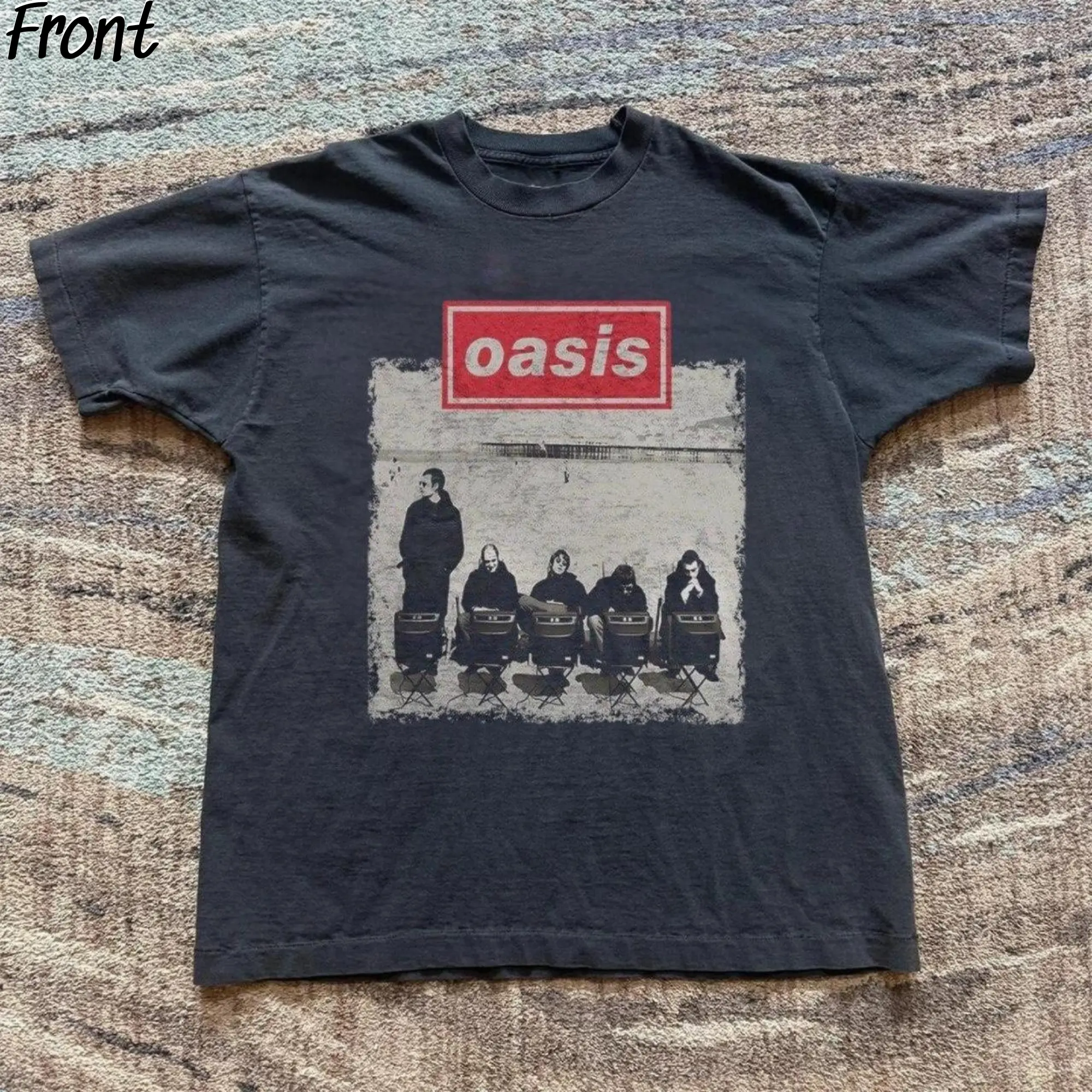Vintage Oasis English Rock Band Graphic Tee, Oasis Merch, Hiphop Graphic Tee, 80s Rock Music, Rock n Roll, Y2K Grunge Gothic Tees, Oasis Tribute Merch, 100% Cotton Lightweight Shortsleeves