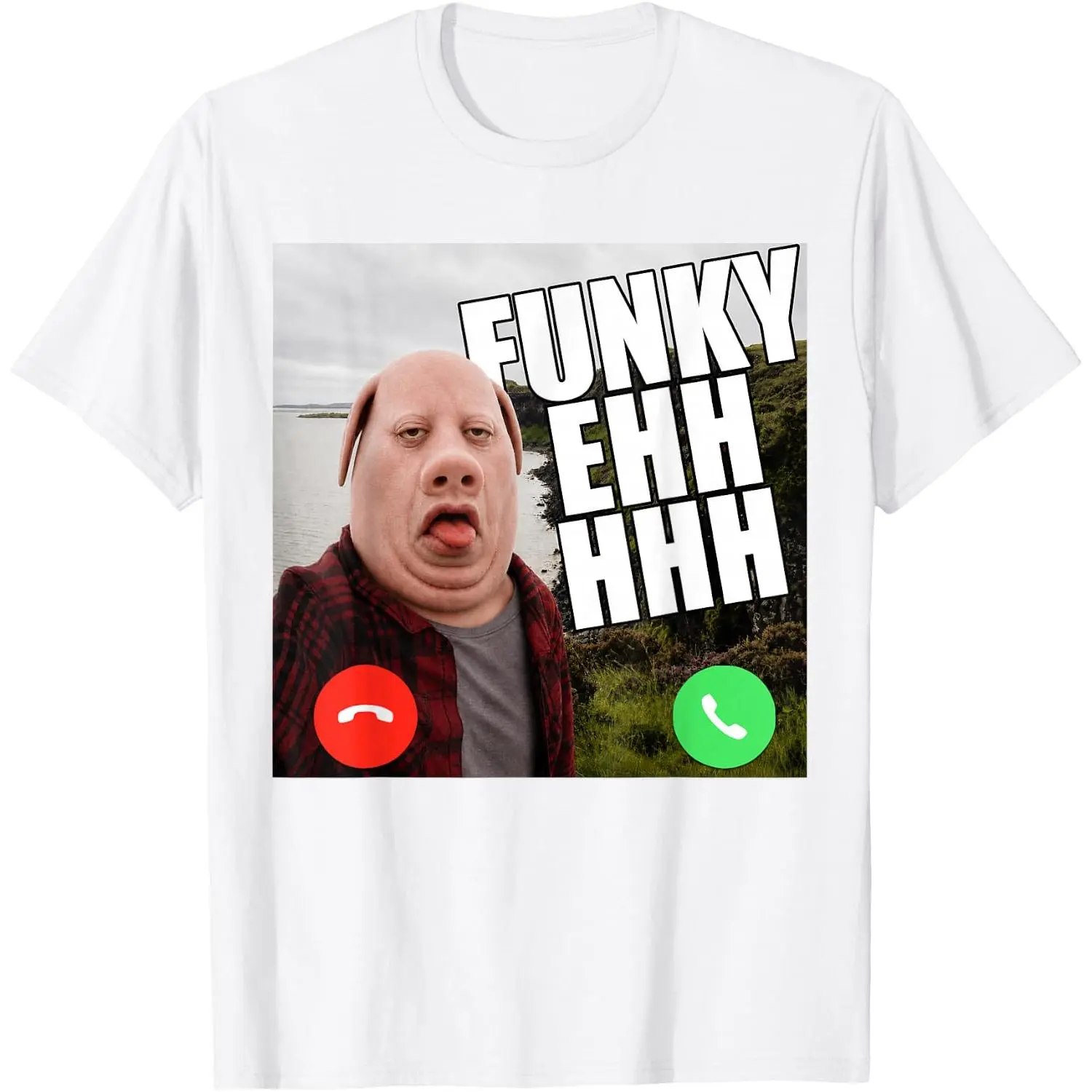 Funny John Pork Funky Ehh Calling Brainrot Meme T-Shirt