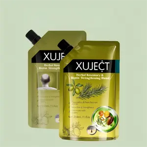 XUJECT Herbal Rosemary & Biotin Hair Strengthening Shampoo 210ml Nourishes Thickens Hair 8 Plant-Derived Actives Sulfate-Free Daily Care Buy 1 Get 1 Free Nourishing Haircare Cleanser