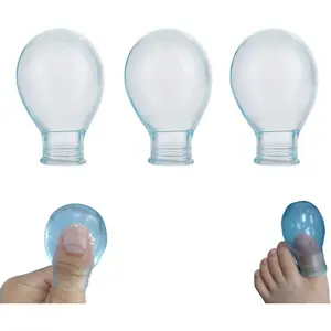 Waterproof Toe Cover & Finger Protectors for Shower and Nail Care Comfortable and Durable Soaking Sleeves for Fingers and Toe (2 Large 1 Small)