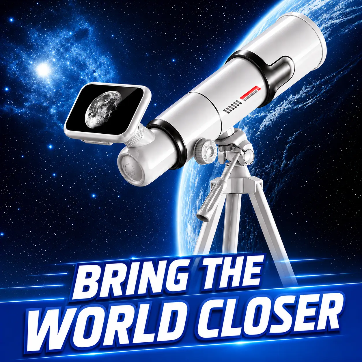 Telescope for Adults & Kids, 70mm Aperture 400mm Professional Refractor Telescope for Astronomy Beginners, Portable Travel Telescopes with Tripod Phone Adapter