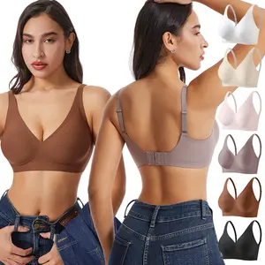 Wireless Seamless Sports Bra for Women, Small & Plus Size, Full Coverage Lift Support, Smooth Fit Backless Yoga & Workout Tank, Comfortable Fit