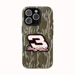 Dale Earnhardt 3 Camo Phone Case, Classic N@SCAR Tribute Design, Shockproof Protective Cover, Multiple Camouflage Styles