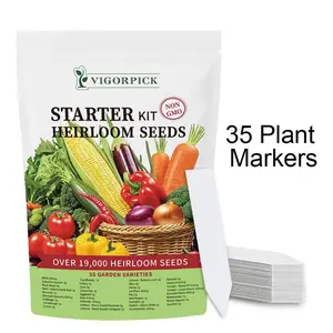 [Highly recommend] Complete Home Grow Seed Kit - 35 Easy Variety Pack for Beginners, Patio & Container Survival Seeds, Superb Starter Gift for New Gardeners