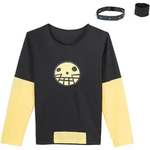 Total Drama Island Duncan Cosplay Costume Long Sleeve Shirt Top Dunca Shirt Outfit for Adult Men