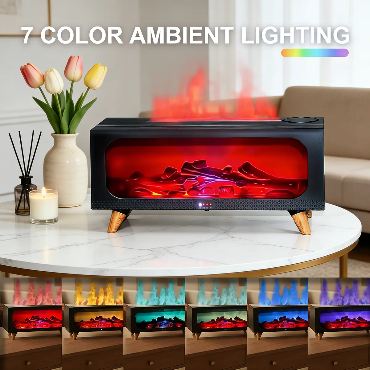 Essential Oil Diffuser for Home, Bedroom Humidifiers, Air Scent Aroma Aromatherapy Ultrasonic Machine, Valentine's Day Gifts, Timer Small Mini difusor de Aromas para casa Living Room Fireplace