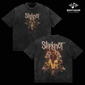 Slipknot - People = Shit Sigil Unisex Acid Washed T-Shirt – All Hope Is Gone World Tour Rock Groove Metal Cotton Washed Tee, Groove Metal Rock Band Washed Shirt, Oversized Vintage Tee, Heavy Metal Merch, Gift for Rock Fans