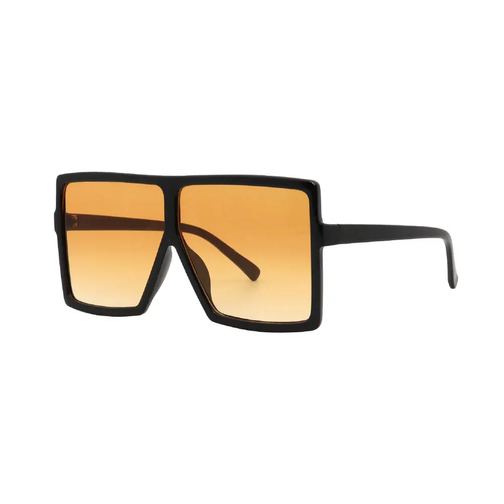 Mad Shade Bold Black Flat Top Frame with Orange UV400 Lens – Oversized Retro Sunglasses for Unisex #07 Mad Shade Bold Black Flat Top Frame with Orange UV400 Lens – Oversized Retro Sunglasses for Unisex #07