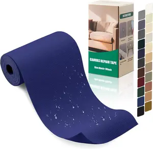 Canvas Repair Tape 470 Inch  Self-Adhesive Fabric Repair Patch for Repairing Boat Covers,Tents,Patio Umbrellas, Seats,Luggage,Sofas.(Dark Blue)