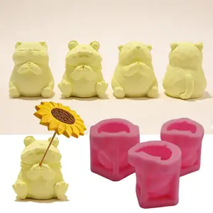 Silicone Mold for DIY Crafts, Small Frog Cat Bear Design, Perfect for Crafting & Decorative Projects, Easy-To-Use Craft Supplies