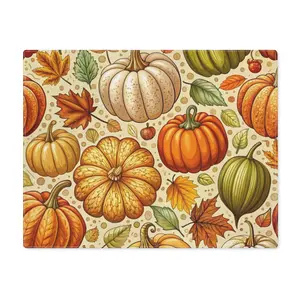 Autumn Pumpkin Placemat, Fall Decor, Thanksgiving Table Setting, Rustic Kitchen Accessory, Seasonal Home Decoration, Harvest Gathering