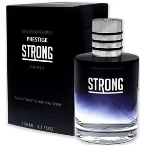 NEW Brand Prestige Strong Men's EDT Cologne Spray-On Fragrance - 3.3 fl oz/3.4 fl oz, Ambroxan Base, Woody Citrus Bergamot Fresh Aroma, Masculine Perfume-Inspired Scent, Packaged Boxed New In Box Men's Fragrance, Perfume-Inspired Men's Fragrance, Packaged